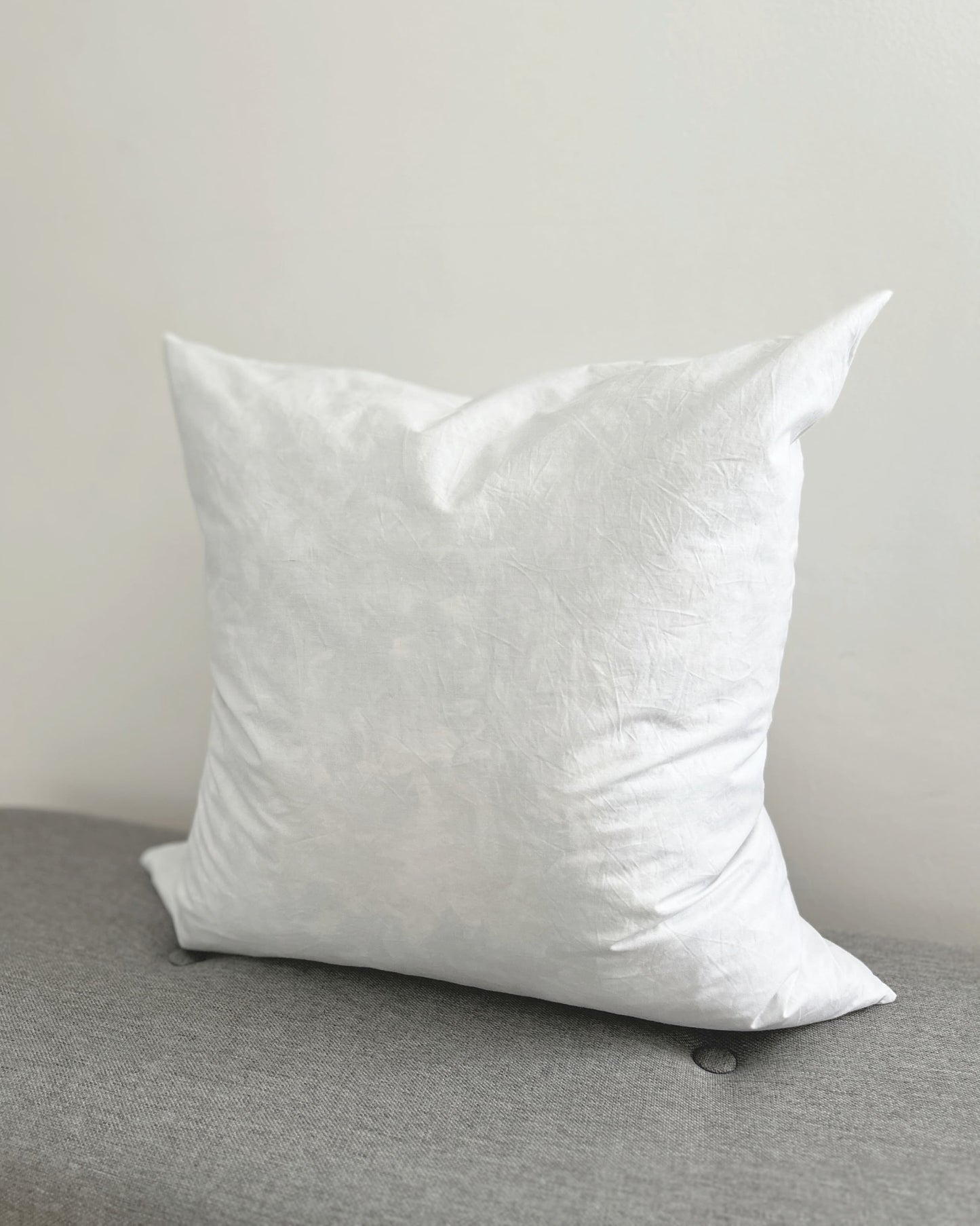 Duck Feather Cushion Pad – White Cotton Inner 45x45cm| Mellowdays Furniture