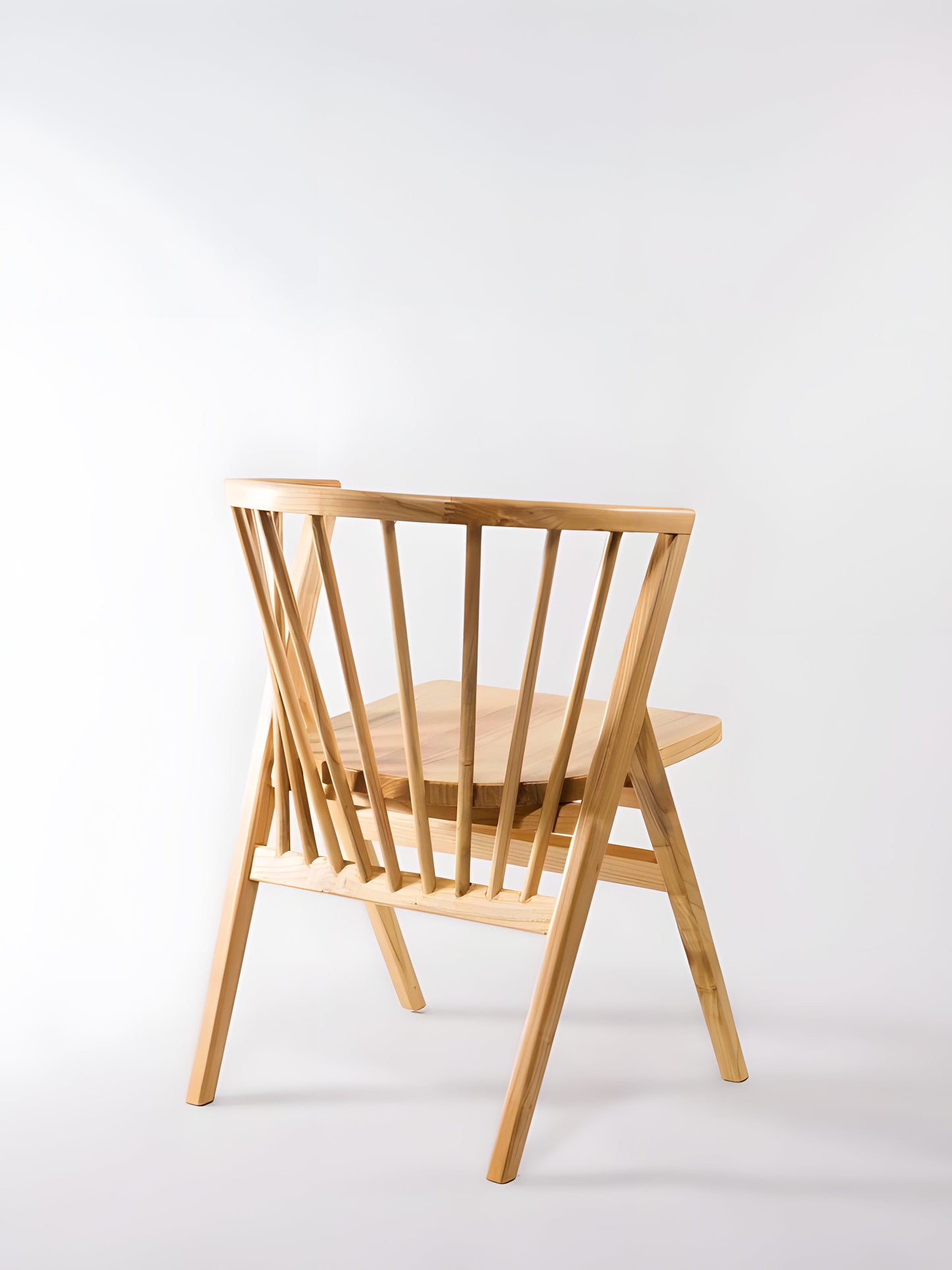 Falconi sungkai wood dining chair back view | Mellowdays Furniture