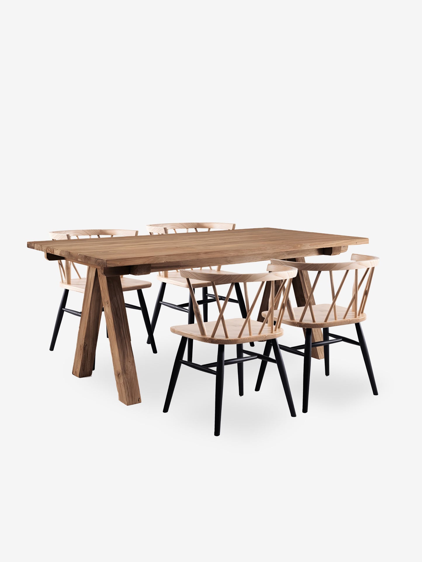 Fontera Dining Table and 4 Fallas Dining Chairs Set