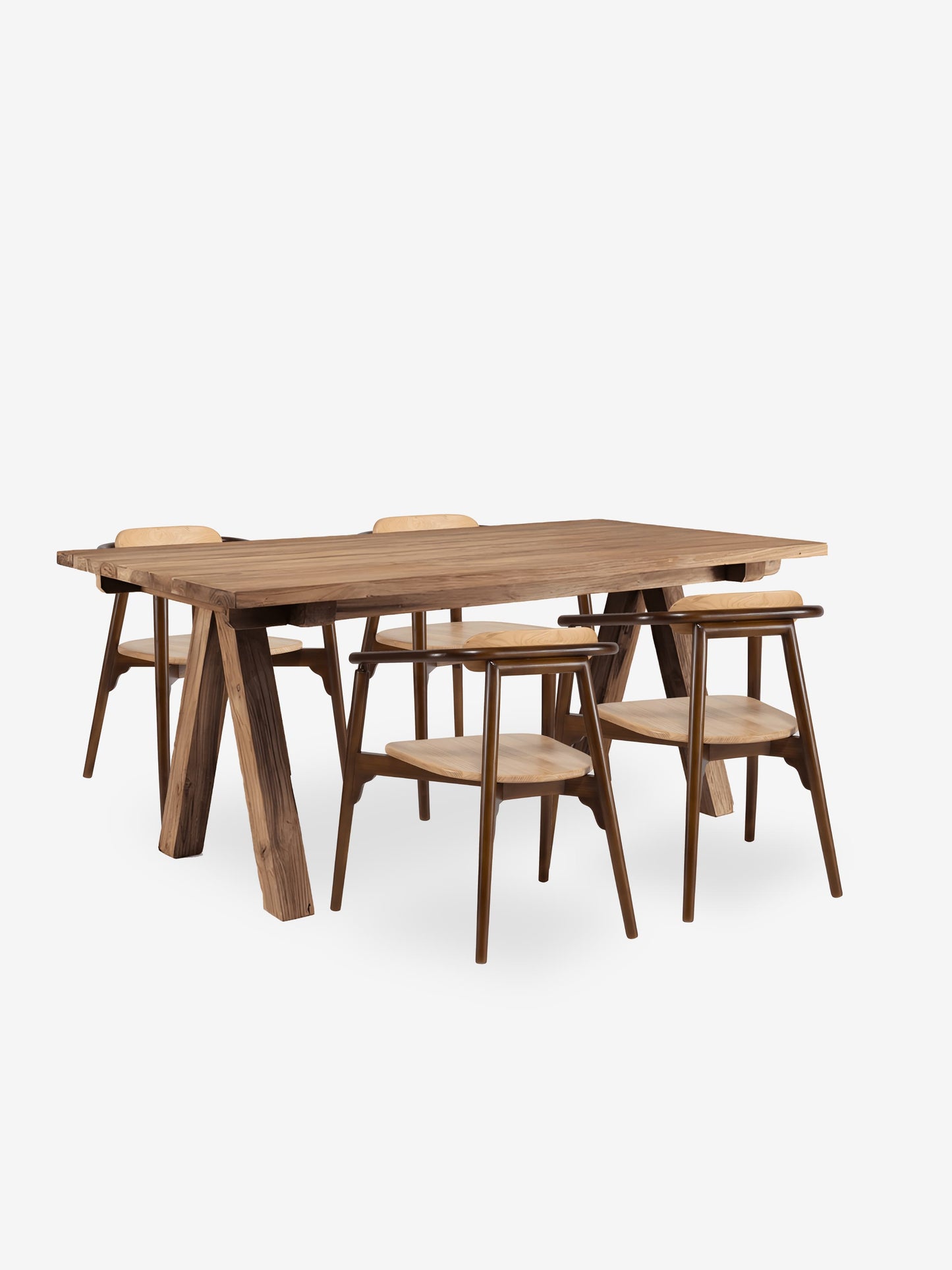 Fontera Dining Table and 4 Ibanez Dining Chairs Set