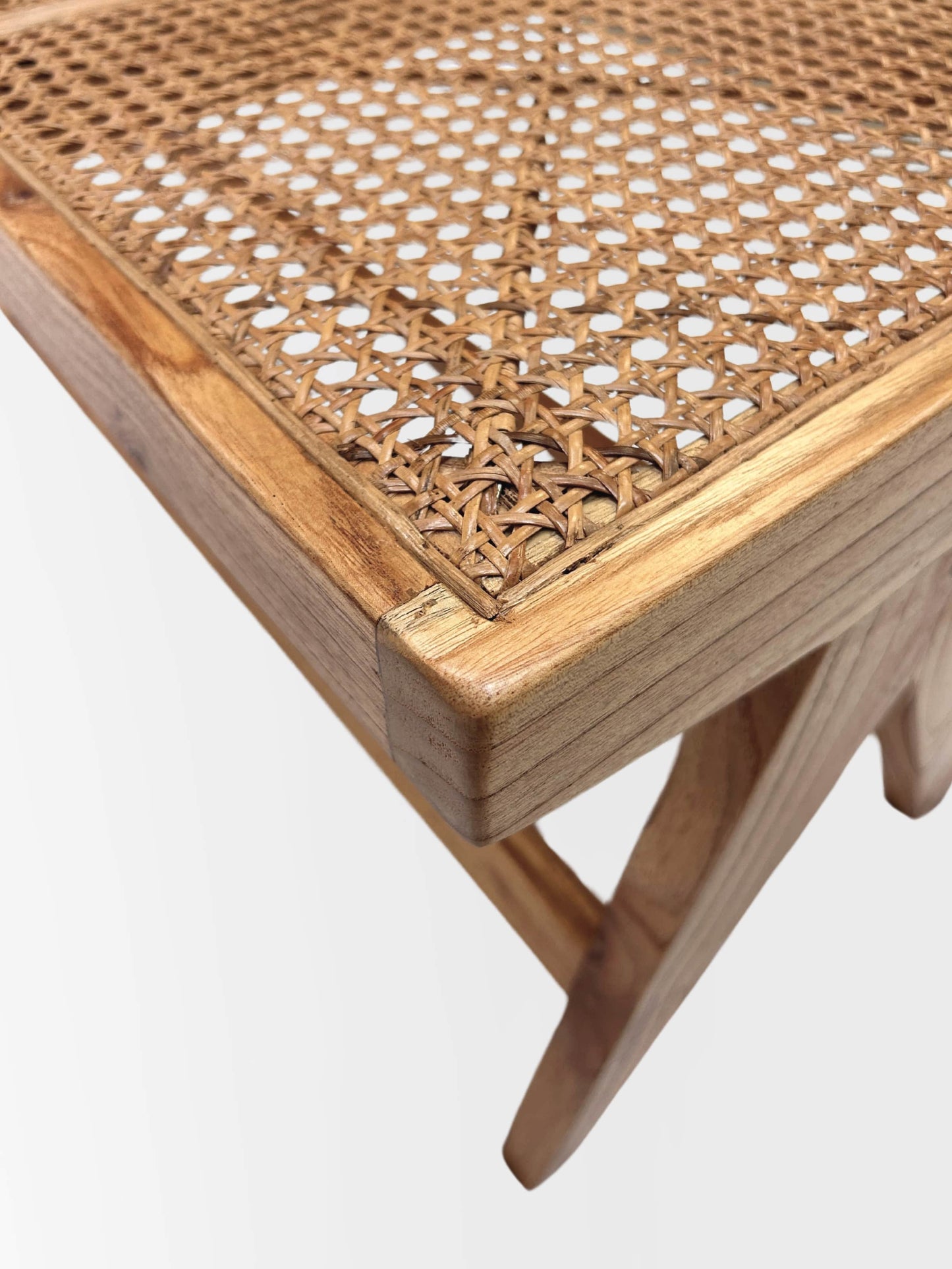 Matis Mindi Wood and Rattan Bench - Natural | Mellowdays Furniture