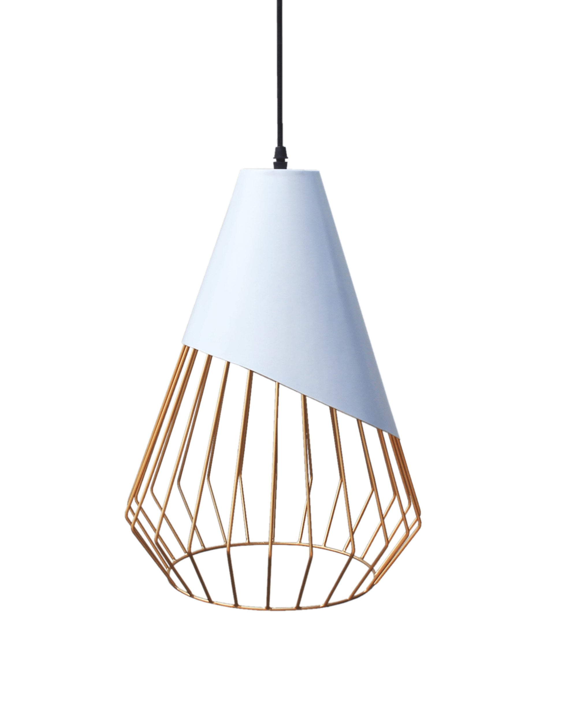 Plain Sideways Metal Pendant Shade by Mellowdays Furniture