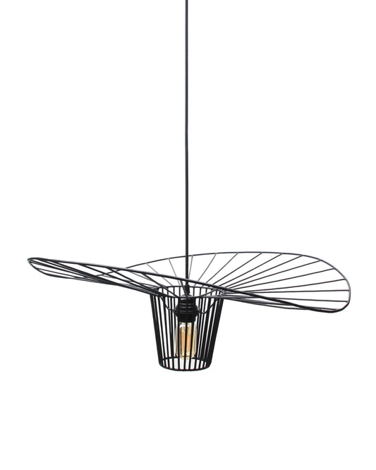 Round Curved Metal Pendant Shade by Mellowdays Furniture