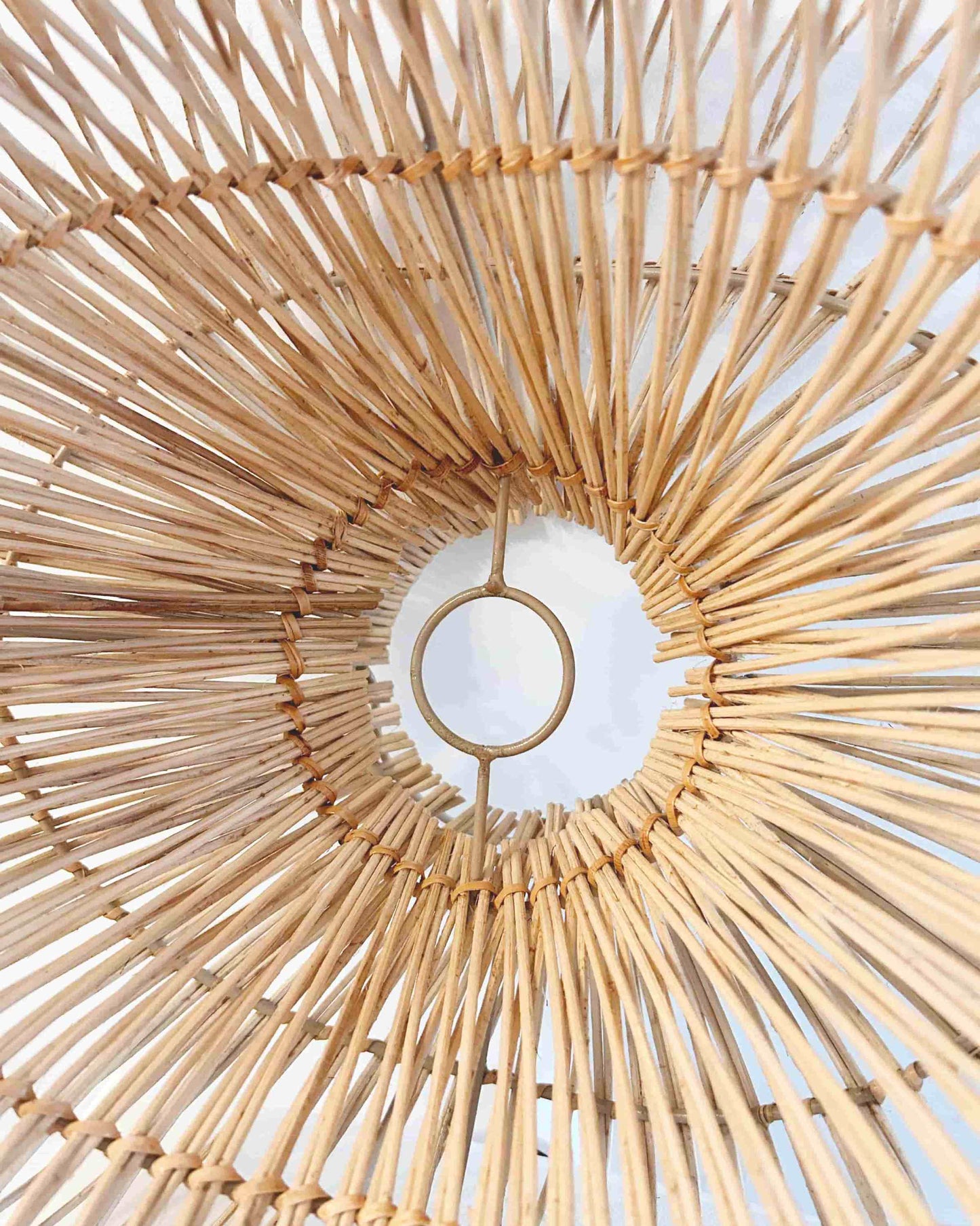 Toroso Rattan Pendant Shade - attachment hole for fitting | Mellowdays Furniture