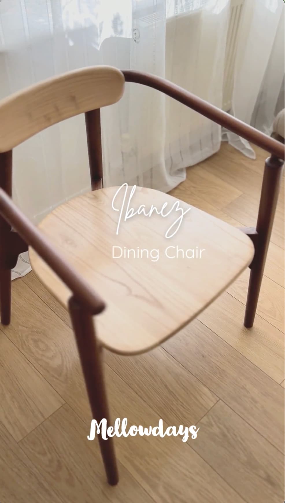 Video of Ibanez Dining Chair with armrest | Mellowdays Furniture