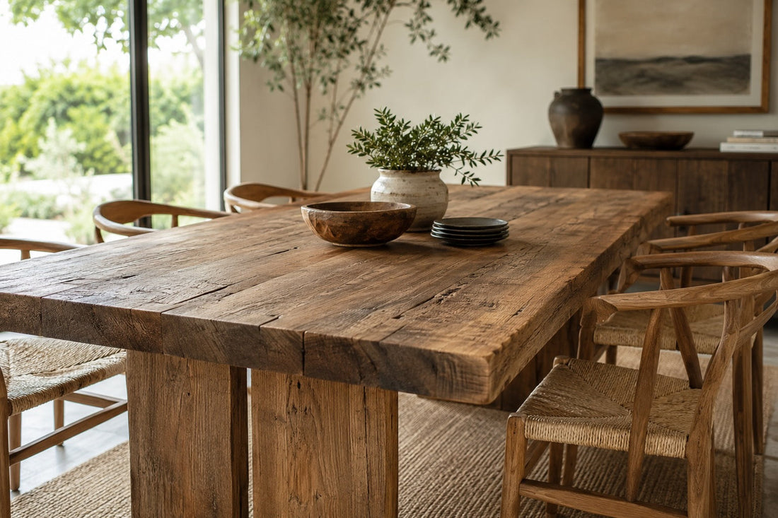 Why Reclaimed Teak Makes a Great Dining Table