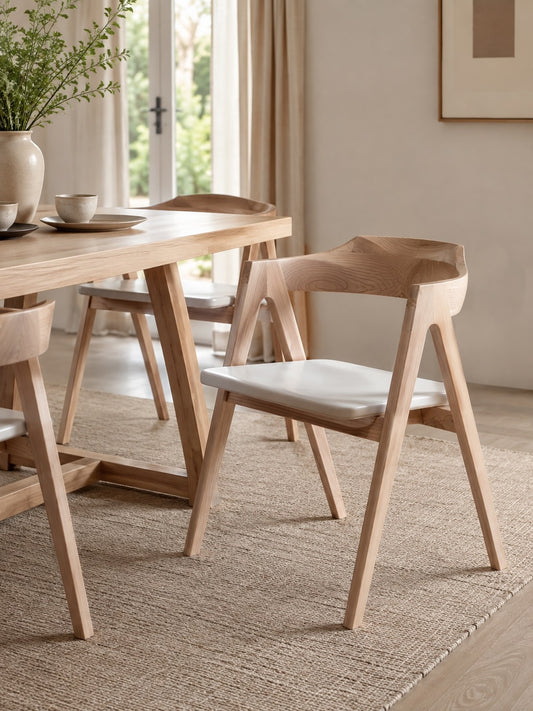 Amaro scandi dining chair in minimalist dining room | Mellowdays Furniture