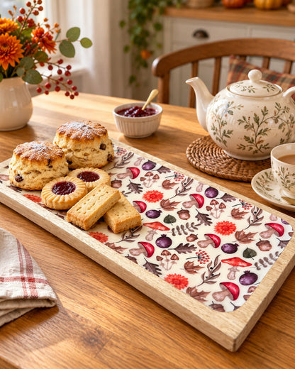 Autumn woodland tea board