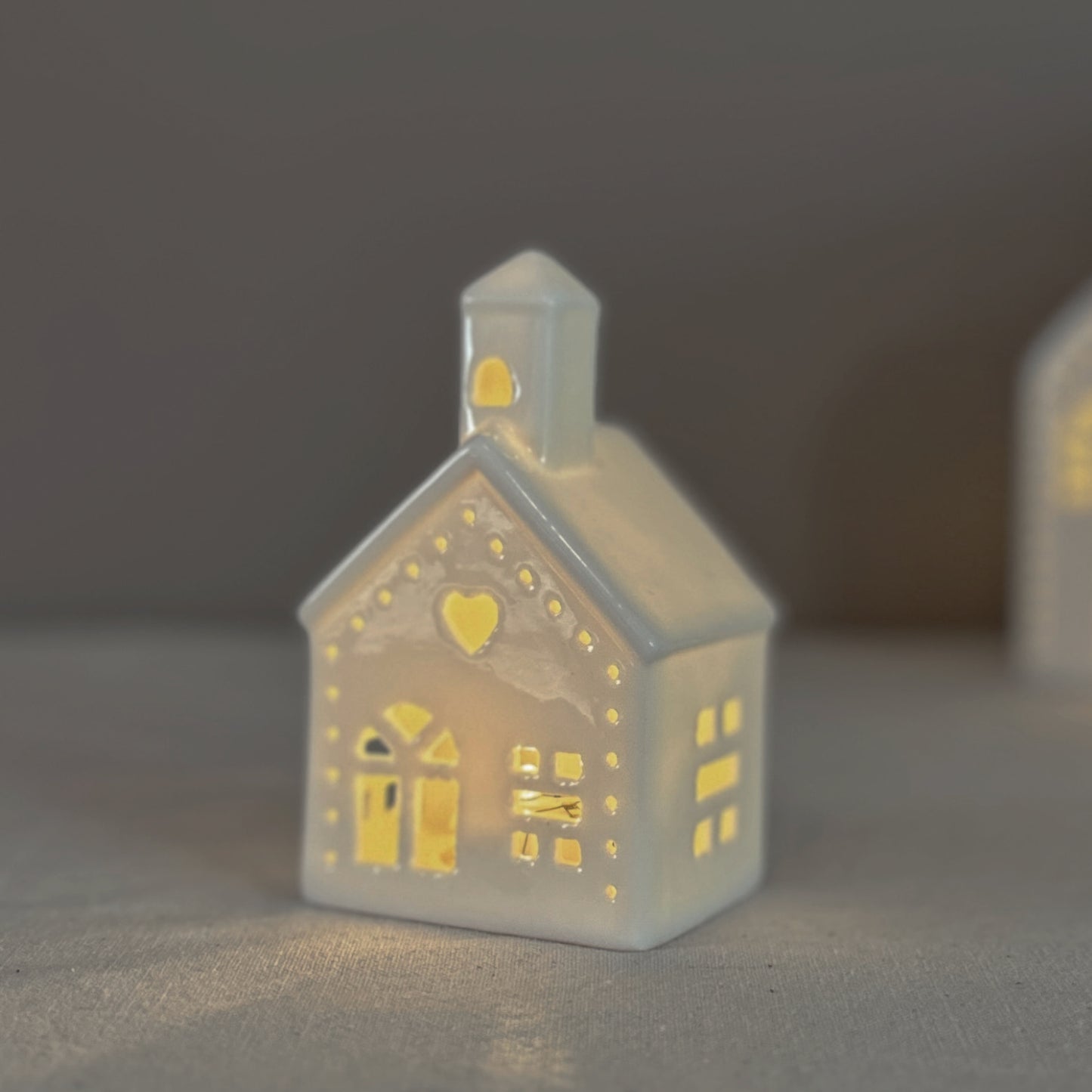 Ceramic LED Light-Up Church Ornament, 11cm | Mellowdays Furniture