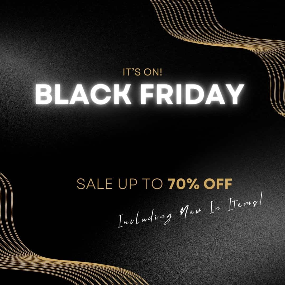 Black Friday Sale Up to 70% Off Banner - Mellowdays Furniture