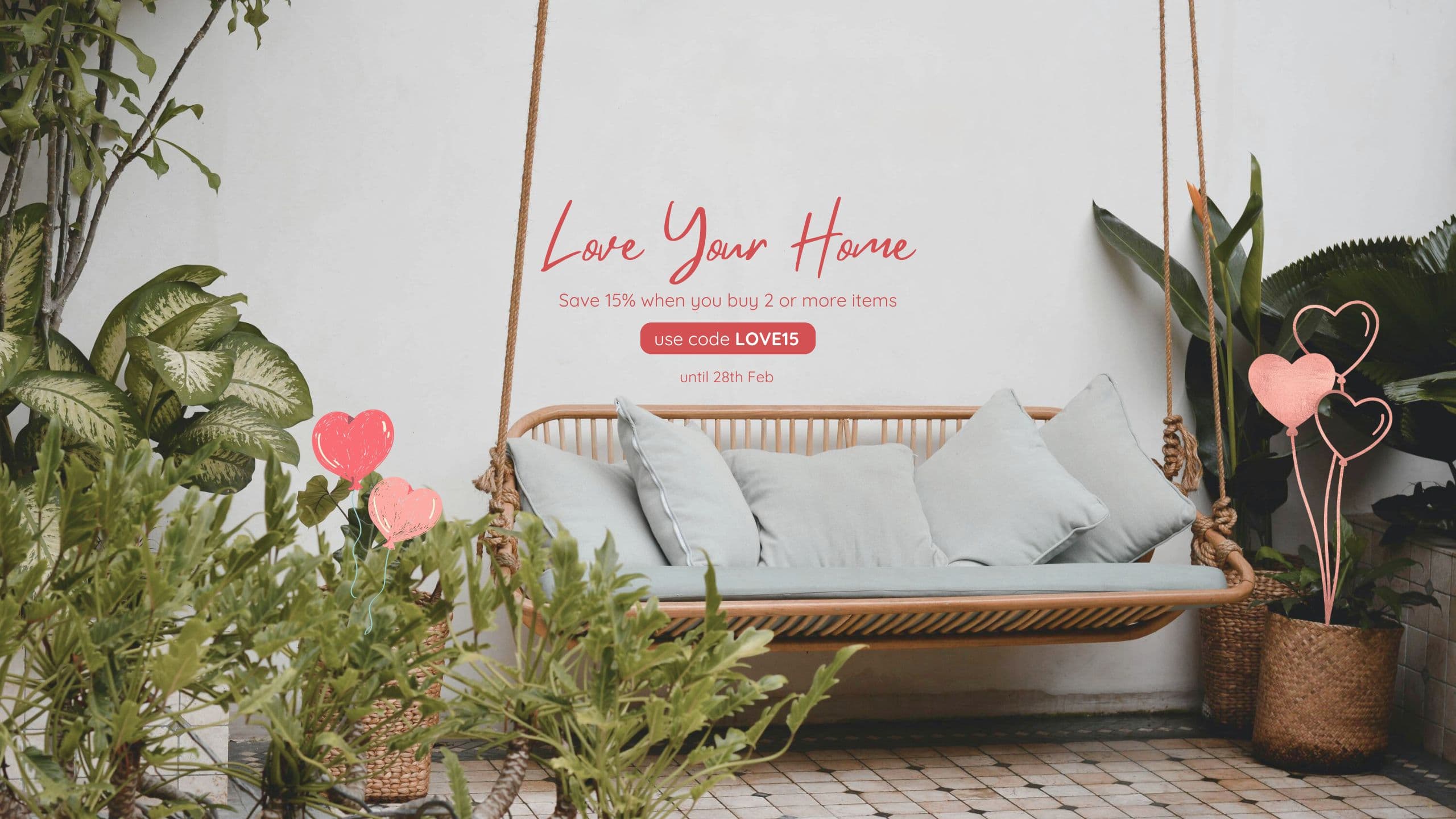 Love Your Home Desktop Banner | Mellowdays Furniture