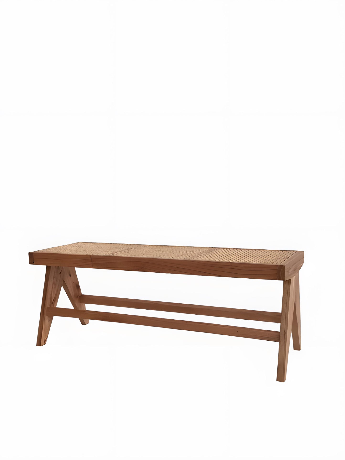 Matis Mindi Wood and Rattan Bench - Natural Pala - Mellowdays Furniture