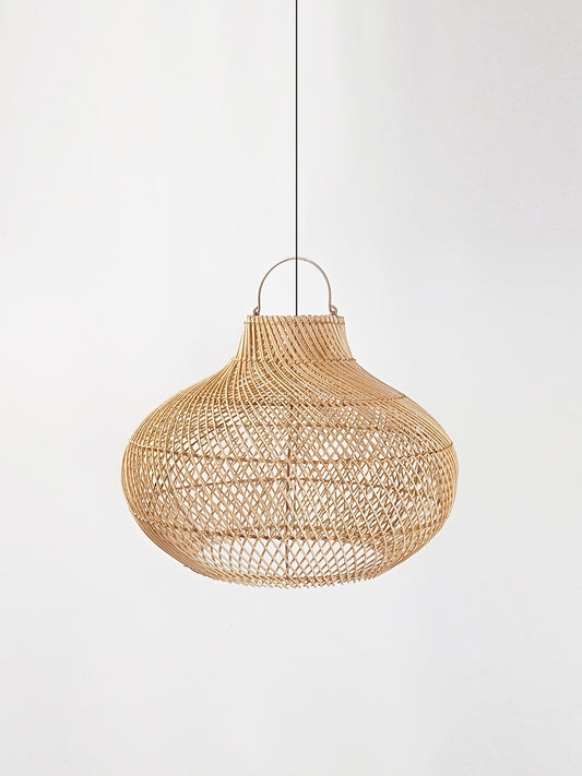 Midomo Rattan Hanging Lamp Shade Dia 50cm - Mellowdays Furniture