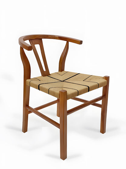 Sagres Teakwood Loom Dining Chair - Natural - Mellowdays Furniture