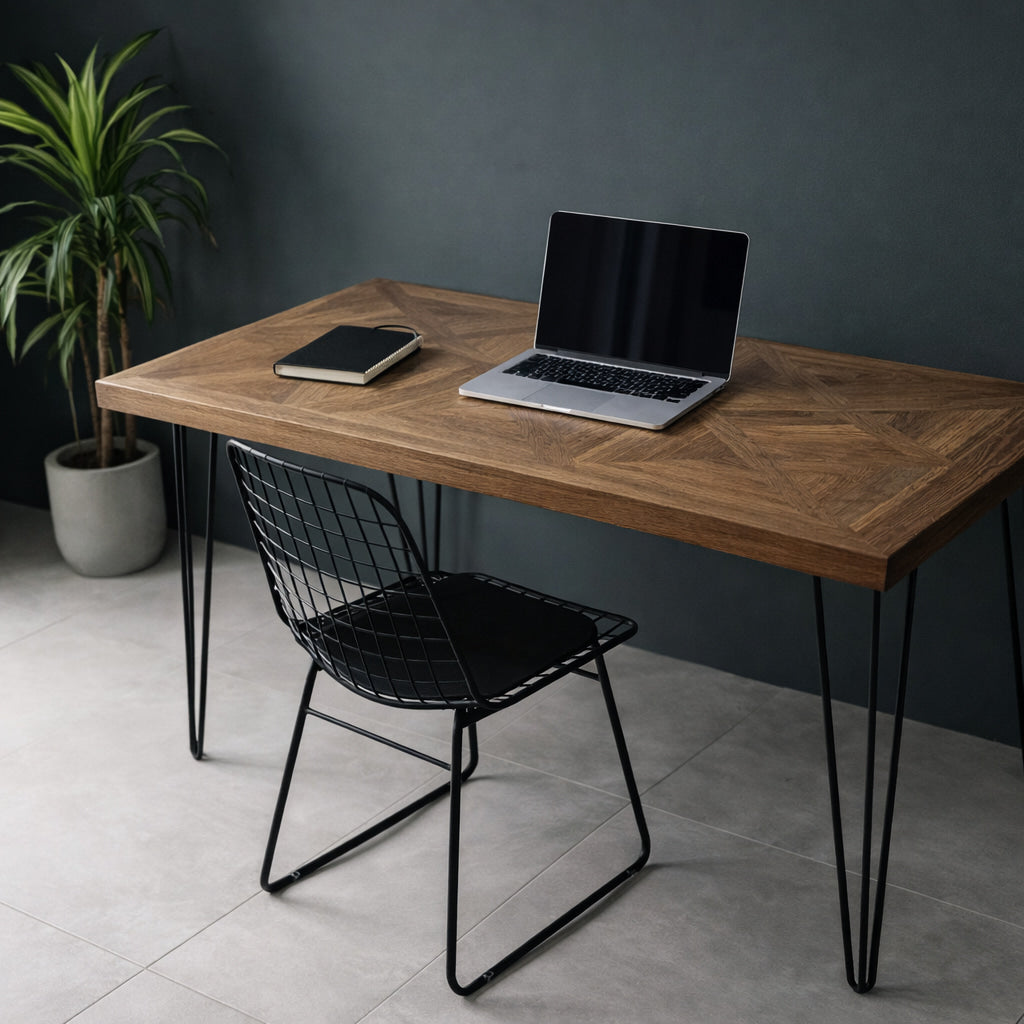 Segovia small dining table as a home office workdesk