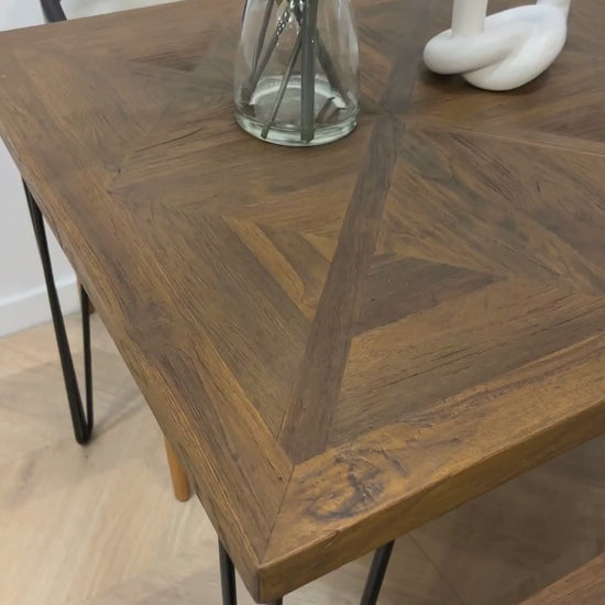 Segovia Reclaimed Teakwood Small Dining Table video | Mellowdays Furniture