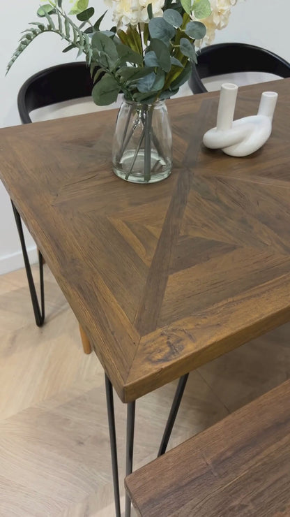 Segovia Reclaimed Teakwood Small Dining Table video | Mellowdays Furniture