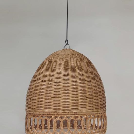 Dobbe Rattan Pendant Shade video | Mellowdays Furniture