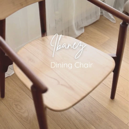 Video of Ibanez Dining Chair with armrest | Mellowdays Furniture