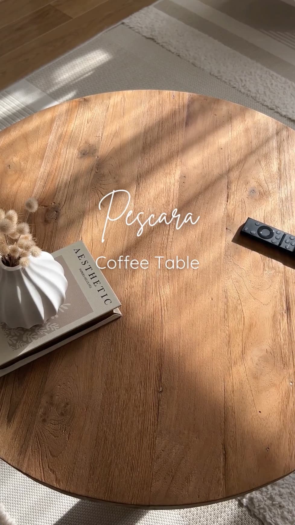 Pescara Reclaimed Teakwood Round Coffee Table video | Mellowdays Furniture